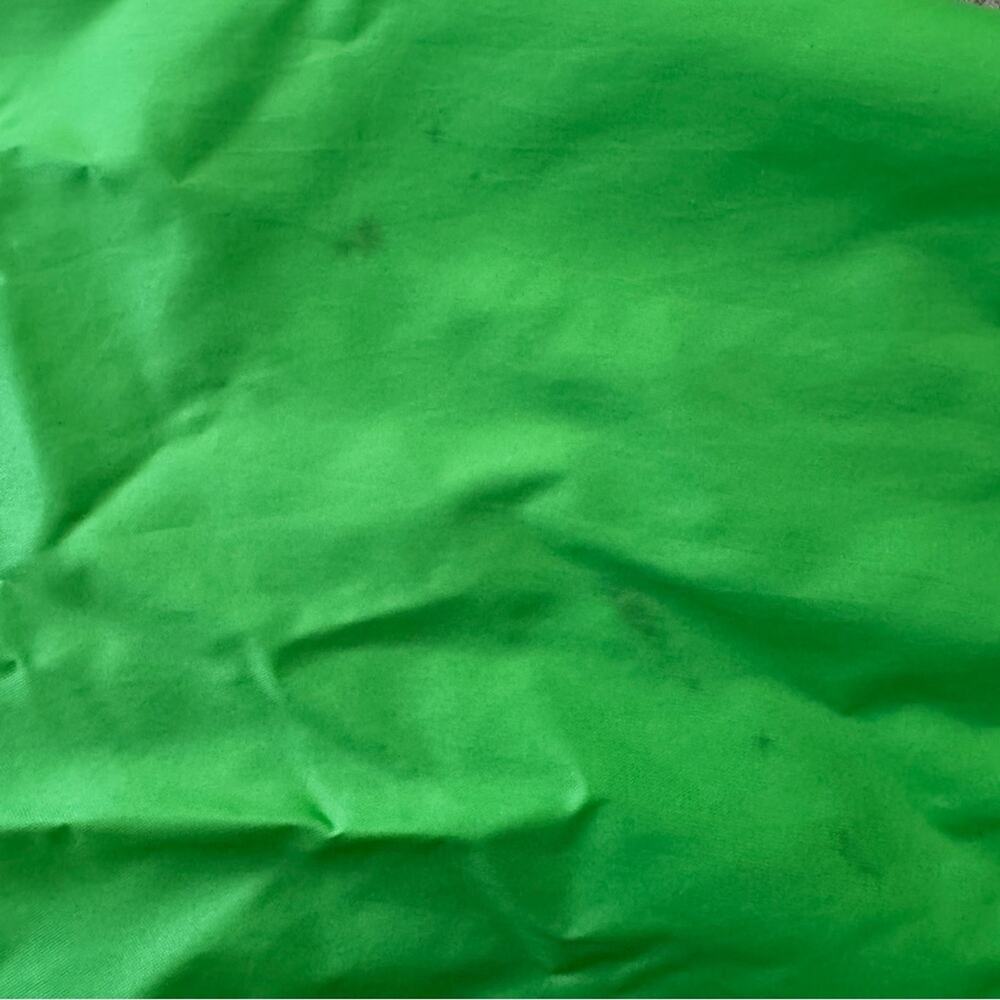 Columbia Kids’ Lime Green Charcoal Hooded Lightweight Jacket Wind Rain L 14/16 - Picture 8 of 9